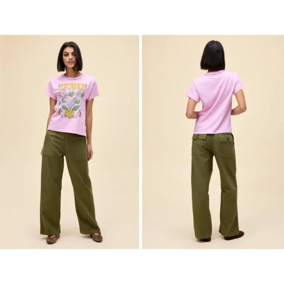 Daydreamer Fleetwood Mac Butterflies Revers GF Tee - Picture 2 of 8